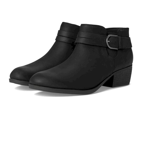 Clarks Charlten Rae Black Booties Women's Size 6.5W New - Picture 1 of 8